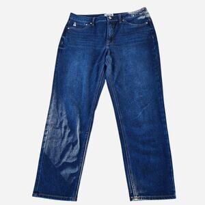 7 for All Mankind Straight Leg Jeans in Dark Wash Size 14